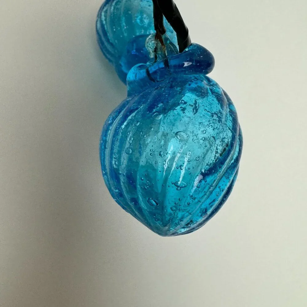 RARE Vintage ART Blue Glass 